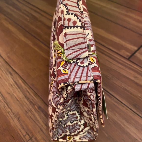 NWT Retired Vera Bradley Convertible Crossbody Julia Slate Blooms Purse - Picture 2 of 8